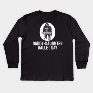 Daddy-Daughter Ballet Day Kids Long Sleeve T-Shirt